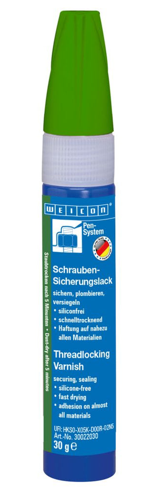 Kup zielony WEICON Threadlocking Varnish Czerwony -Plomba - lakier zabezpieczający do gwintów