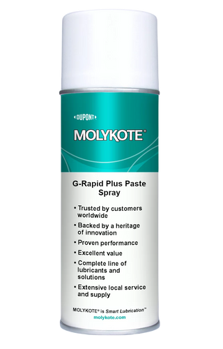 Molykote G-Rapid Plus Spray with molybdenum disulfide for assembly - 400ml